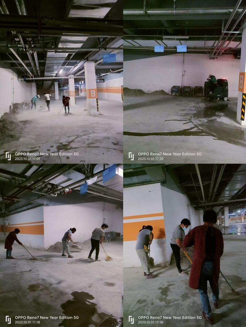 碧桂园时代城地库清洗